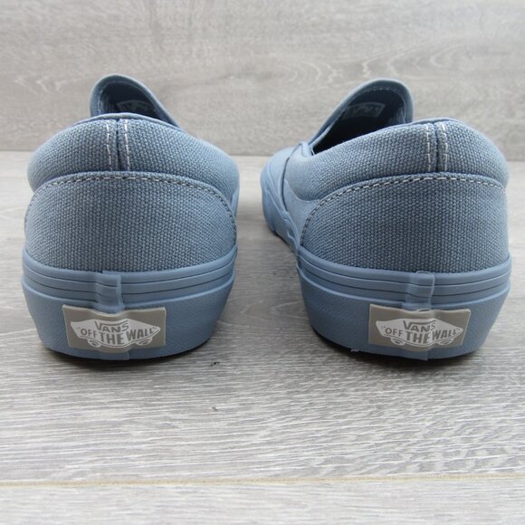 Vans Classic Slip On Pastel Mono Blue Shoes Mens Size 11.5 NEW - Picture 8 of 13